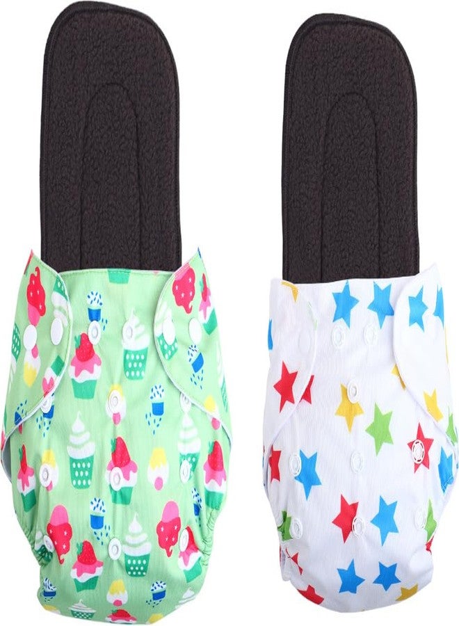 Kogar Print Reusable Cloth Diapers + Insert Pad Washable 100% Absorption 0-3 Yr) - Image 1