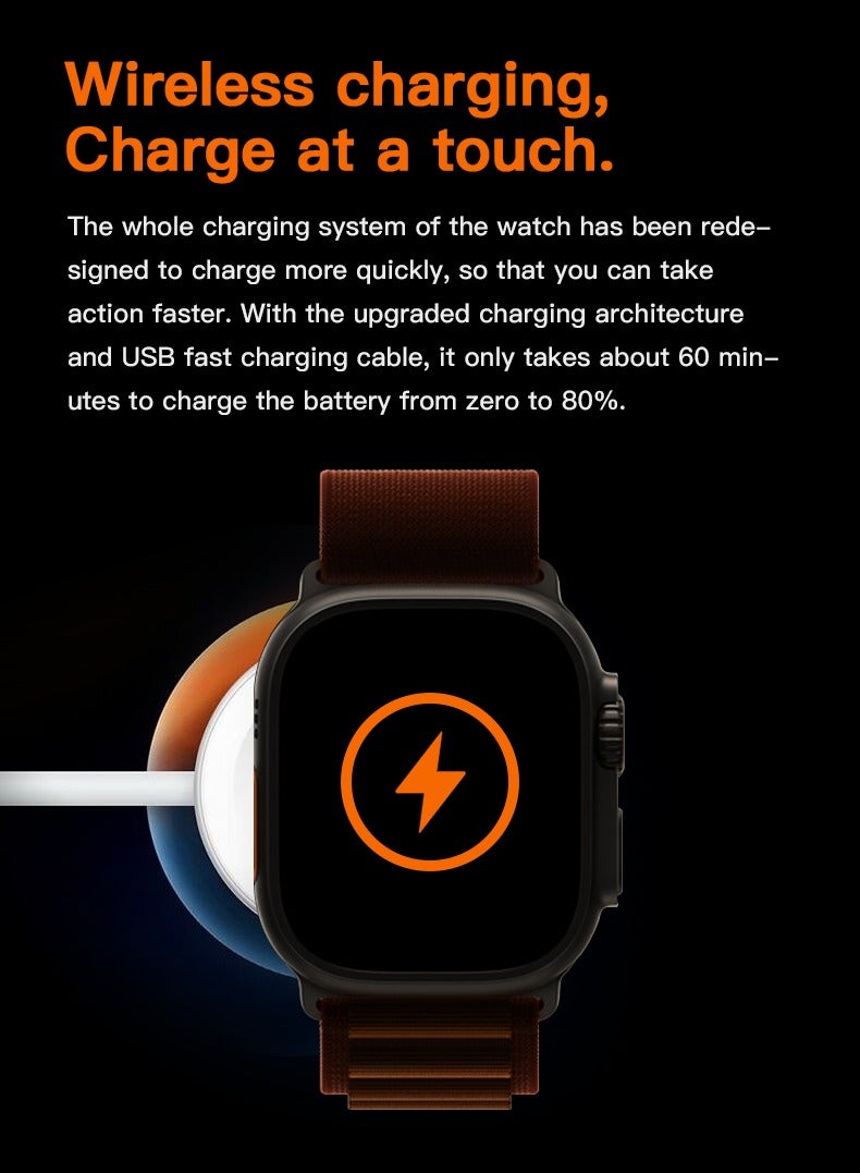 AROAQ T900 Ultra Max 2.1 Inch Smart Watch and Headphones 2 in 1 Wireless Smart Watch with Headphones - Image 4