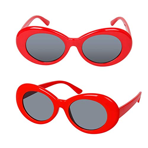 BengPro Women Girls French Themed Party Beret Hat Chiffon Scarf Gloves Retro Oval Sunglasses Fancy Dress Costume accessories Set (Red) - Image 3