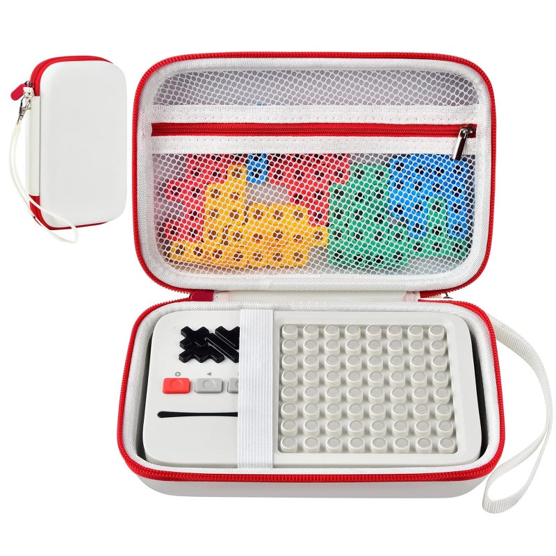 casmilee Case for GiiKER Super Blocks STEM Toys Super Slide Brain Teaser Puzzle Games Storage Organizer for Electronic Pattern Matching Console Travel Puzzles HolderBox OnlyWhite - Image 2