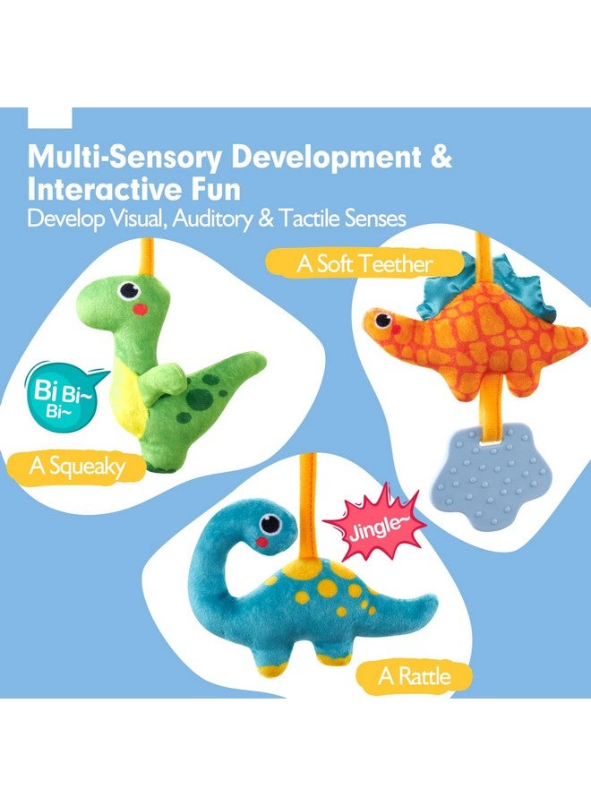 هاهالاند ألعاب مقعد سيارة هاهالاند للأطفال من عمر 0 إلى 6 أشهر - ألعاب أطفال من عمر 0 إلى 6 أشهر - خشخيشة، مرآة، خشخشة، صرير، مقعد سيارة تنموي، عربة أطفال، هدية سفر وأعياد ميلاد للأطفال الرضع - Image 3