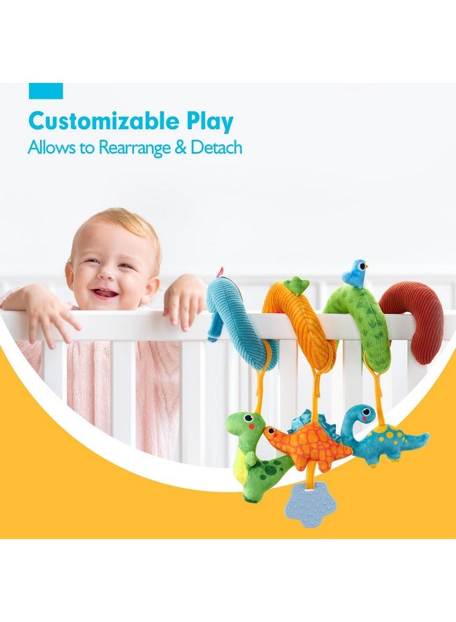 هاهالاند ألعاب مقعد سيارة هاهالاند للأطفال من عمر 0 إلى 6 أشهر - ألعاب أطفال من عمر 0 إلى 6 أشهر - خشخيشة، مرآة، خشخشة، صرير، مقعد سيارة تنموي، عربة أطفال، هدية سفر وأعياد ميلاد للأطفال الرضع - Image 5