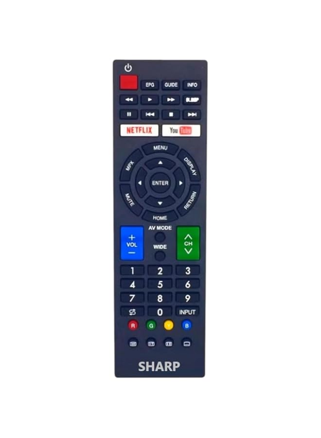 BGM GB234WJSA Replacement Remote Control For SHARP LCD LED Smart TV With YouTube Netflix Key buttons
