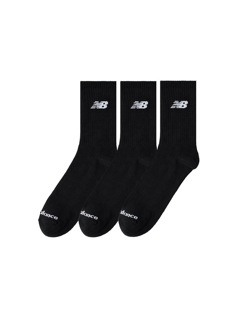 New Balance 3 Pack Everyday Lightweight Quarter Crew Socks 