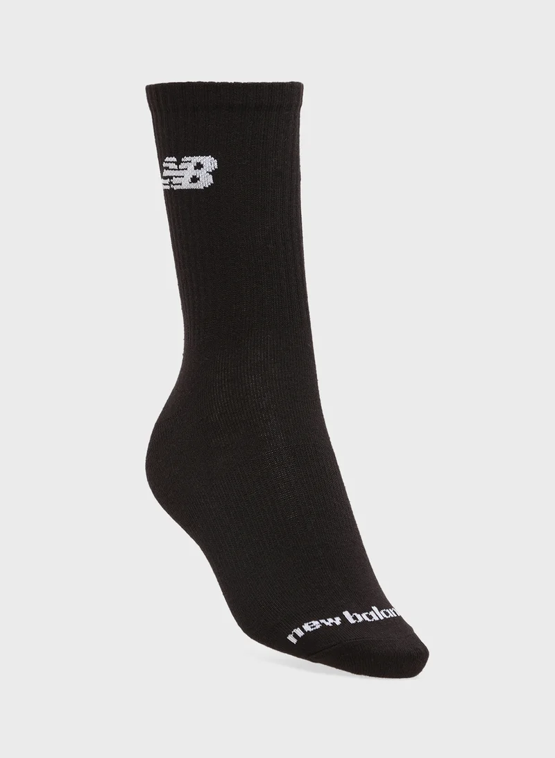 نيو بالانس 3 Pack Everyday Lightweight Quarter Crew Socks