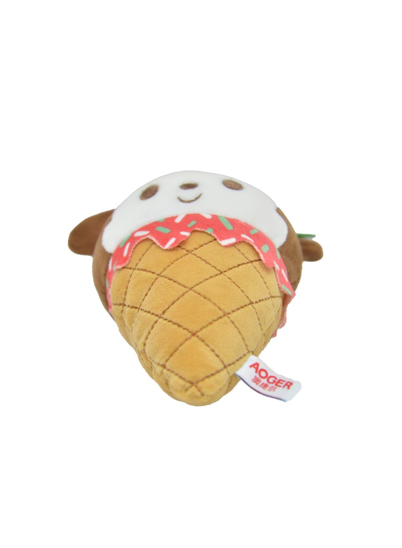 Disney مجموعة آيس كريم ميكي ماوس المحشوة من ديزني 6 بوصات | لعبة ناعمة | ميكي ماوس - Image 4