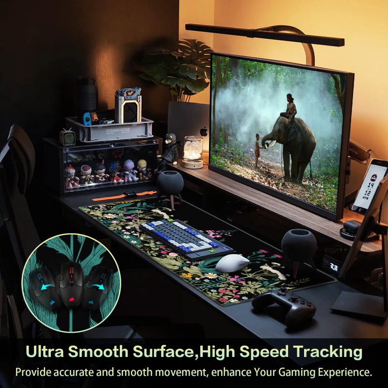 Canjoy Gaming Mouse Pad, Large Extended Mouse Pad Big Computer Mousepad for Home Office Gaming Work 31.5x15.7inch - Image 3