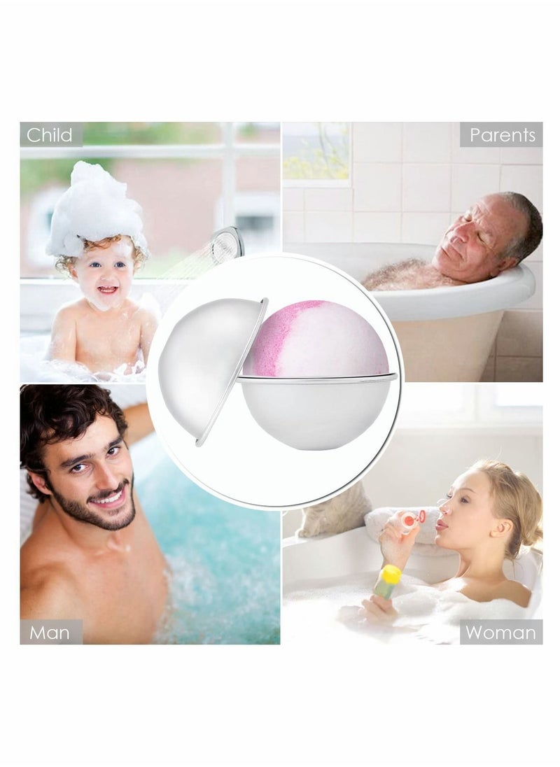 NIBEMINENT Bath Bomb Molds DIY Metal Crafting Mold, Making Supplies for Crafts Making, Gifts Your Own Fizzles, 1.97 Inch/5 cm in Diameter, 8 Pieces  - Image 5
