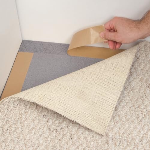 ROBERTS 50-565 Roll of Double-Sided Acrylic Carpet Adhesive Strip-Tape, 3" x 164' , Beige - Image 2