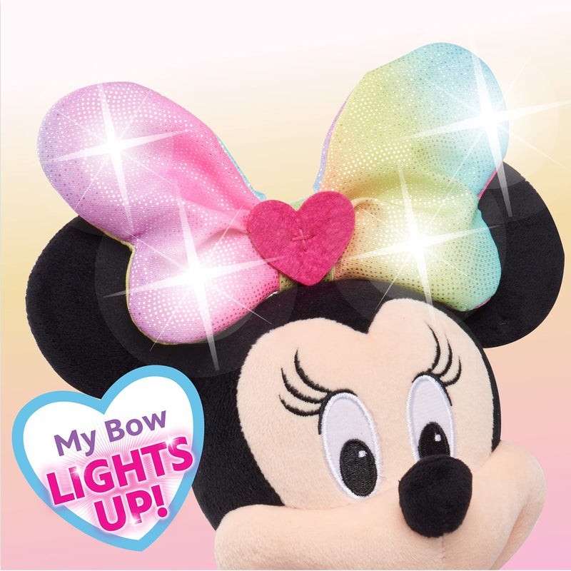 Minnie Disney Junior Minnie Mouse Sparkle and Sing 13-inch Feature Plush with Lights and Sounds, Officially Licensed Kids Toys for Ages 3 Up by Just Play - Image 5