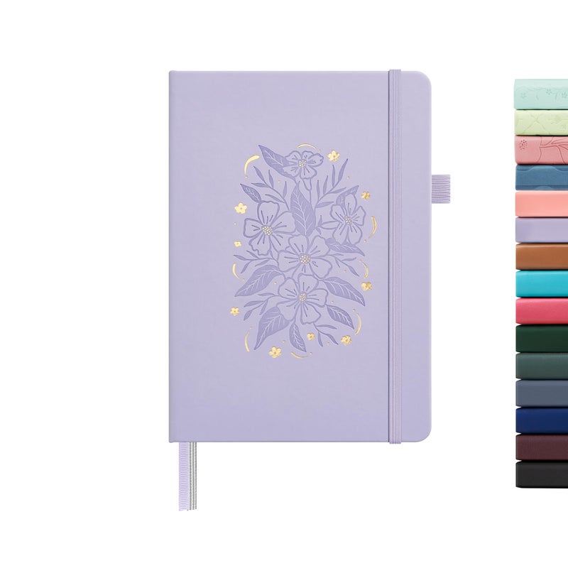 &And Per Se ⩓ Per Se Lined Hardcover Notebook â€“ A5 5.7"x8" College Ruled, 160 Pages, 100gsm Thick Paper â€“ Aesthetic Journal for Women, Gift-Ready Planner, Everyday Writing Notebook (Lavender) - Image 1