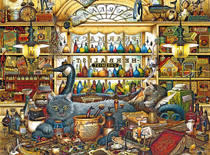 Buffalo Games Charles Wysocki Elmer and Loretta 1000 Piece Jigsaw Puzzle for Adults Challenging Puzzle Perfect for Game Nights Finished Size is 2675 x 1975