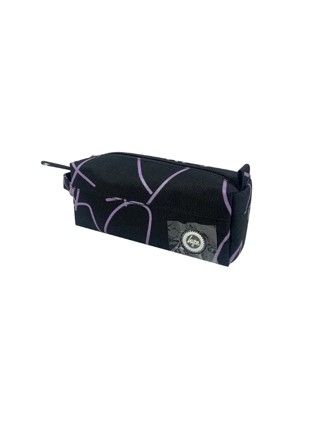چاست هايب Original Pencil Pouch - Purple Glitter Scribble Heart