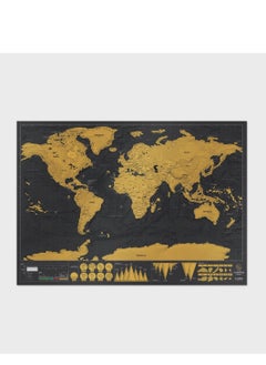 Cool Baby COOLBABY Poster Scratch-Off World Map Decal Luxury Scratch-Off Travel Map Designed For Travelers 82x60 cm  - Image 1