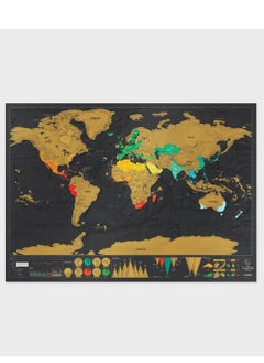 Cool Baby COOLBABY Poster Scratch-Off World Map Decal Luxury Scratch-Off Travel Map Designed For Travelers 82x60 cm  - Image 2