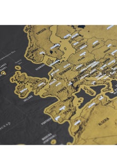 Cool Baby COOLBABY Poster Scratch-Off World Map Decal Luxury Scratch-Off Travel Map Designed For Travelers 82x60 cm  - Image 4