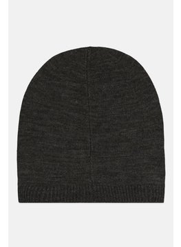 Van Heusen Men Knitted Beanie, Dark Grey  - Image 2