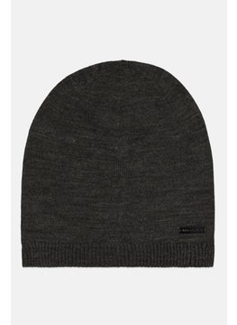 Van Heusen Men Knitted Beanie, Dark Grey  - Image 1