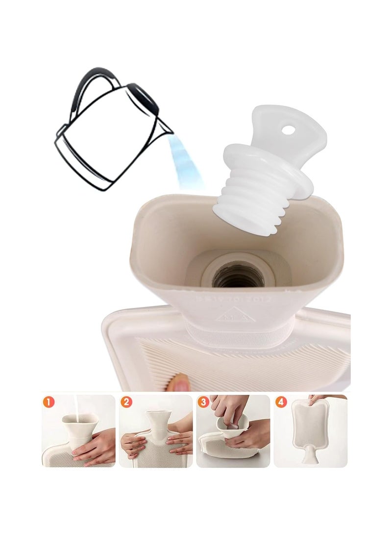 general Cartoon Melody Hot Water Bottle Foot Warmer 1L Hot Water Bottle & Cold Compress with Cute Anime Character Plush Set Relieve pain with a cute faux fur case - Image 5