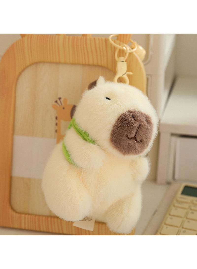 14 CM Cute Cute Cartoon Capibara Plush Toy Widgets Backpack Key Pendant For Girls And Boys All Ages Gift（Style 1） - Image 3