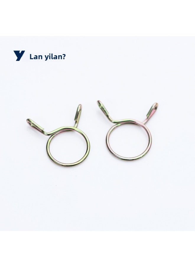 Beauenty - Direct Supply Ilan Manganese Steel Oil Pipe Clamp Motorcycle Hose Spring Clamp Car Pipe Clamp Clip-Series:Color Zinc-Model:Inner Diameter: 5mm - Image 1