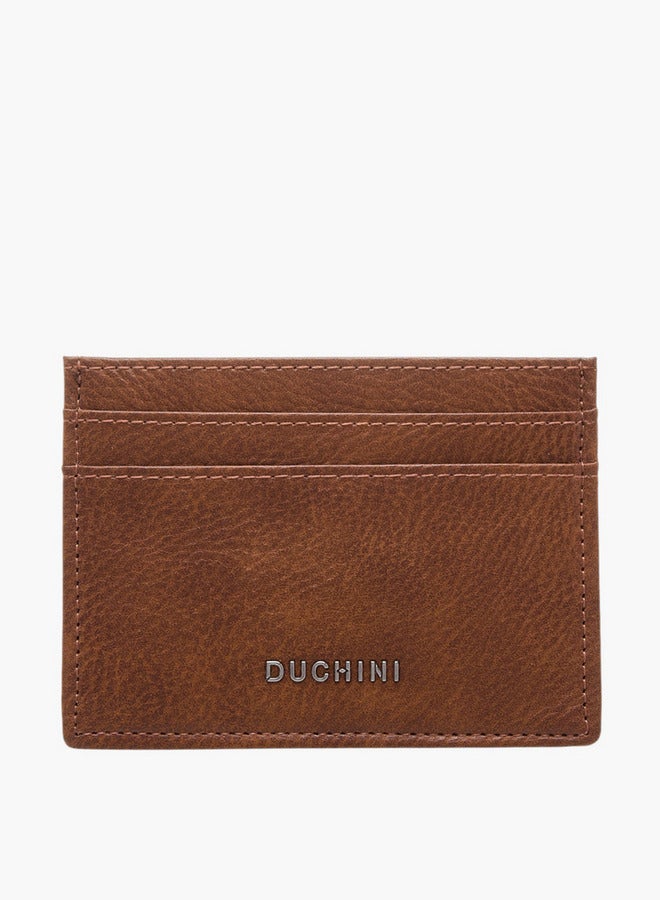 DUCHINI Men's Textured Cardholder with Open Top  - Image 1