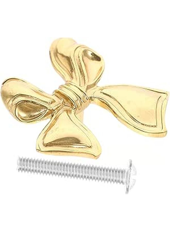 Brass Bowknot Cabinet Handles And Drawer Knobs For Kitchen Dresser Cupboard Hardware - Image 1