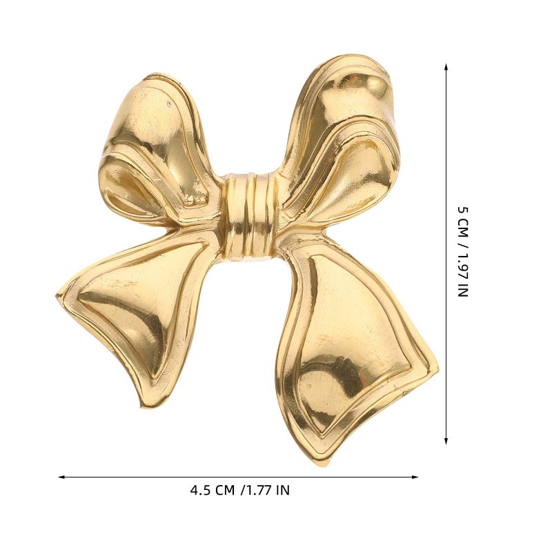 Brass Bowknot Cabinet Handles And Drawer Knobs For Kitchen Dresser Cupboard Hardware - Image 3
