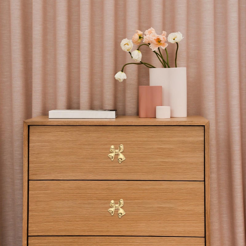 Brass Bowknot Cabinet Handles And Drawer Knobs For Kitchen Dresser Cupboard Hardware - Image 5