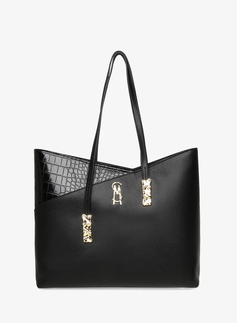 Croco Pebble PU Tote Bag