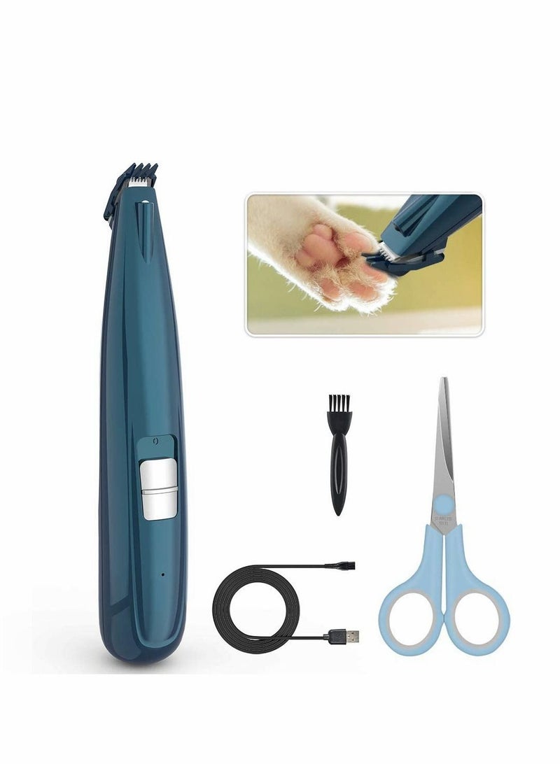 KASTWAVE Pet Foot Hair Clippers with LED Light Dog Grooming Clippers Cordless Pet Hair Trimmer Quiet Rechargeable Shaving Tool - Image 1