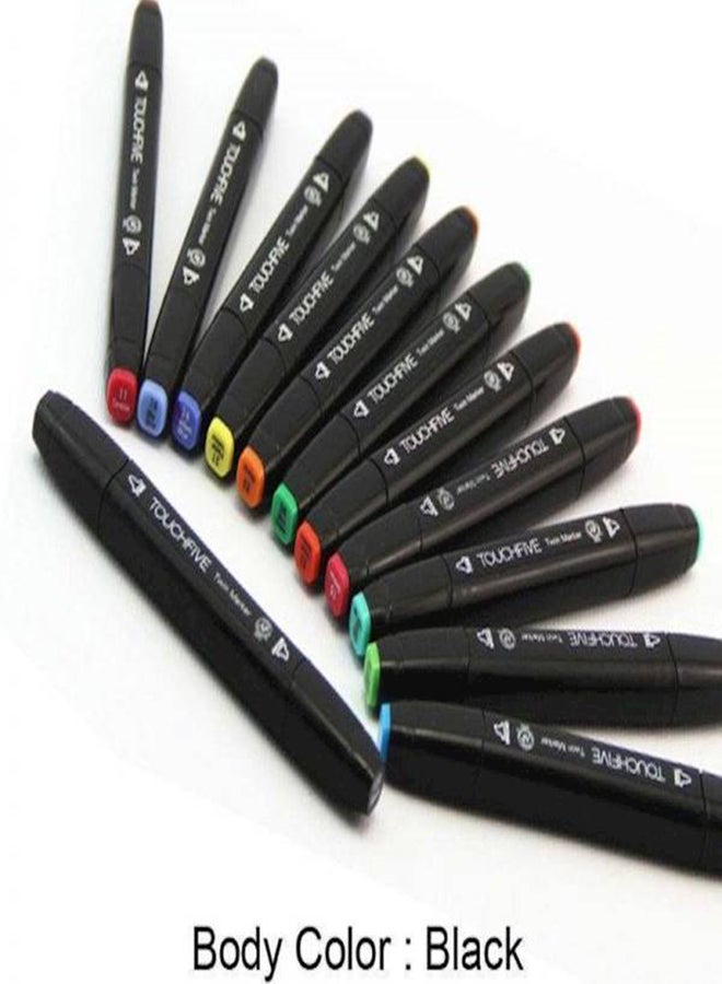 TOUCHFIVE 80-Piece Twin Marker Paiting Pen Set Multicolour - Image 2
