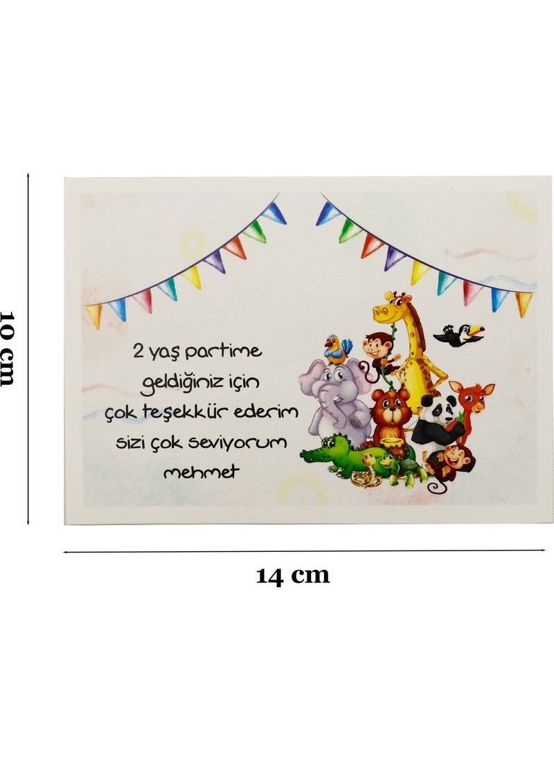 Repro Design 10X14 cm Personalizable 10 Pieces Birthday Greeting Card Model-2  - Image 2
