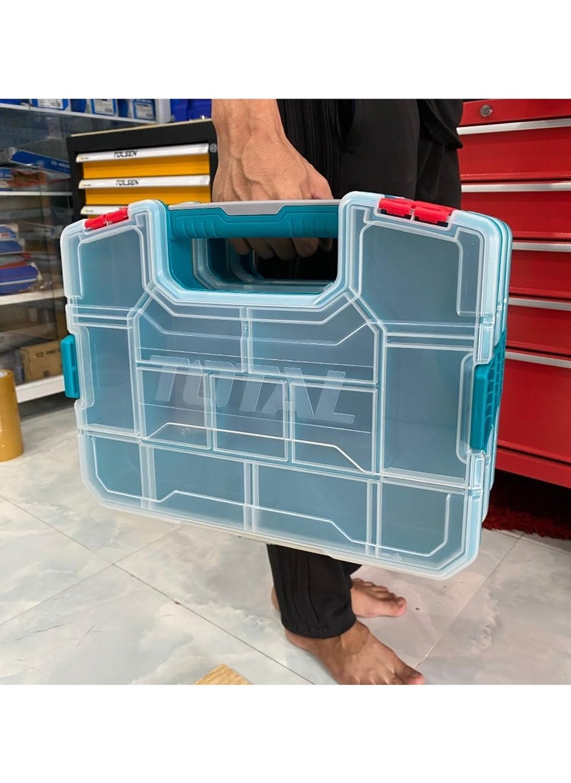 Total Tools - TOTAL Plastic Tool Case Storage Organizer 15 Inch TPBX1151 - Image 1