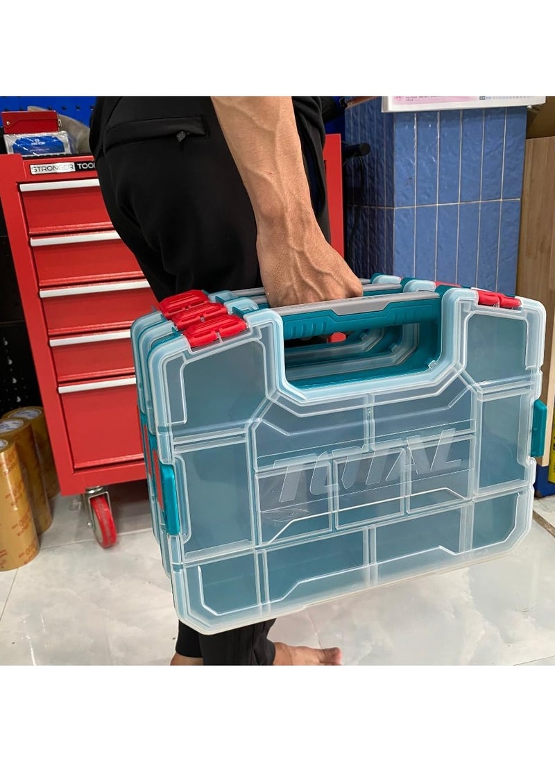 Total Tools - TOTAL Plastic Tool Case Storage Organizer 15 Inch TPBX1151 - Image 1