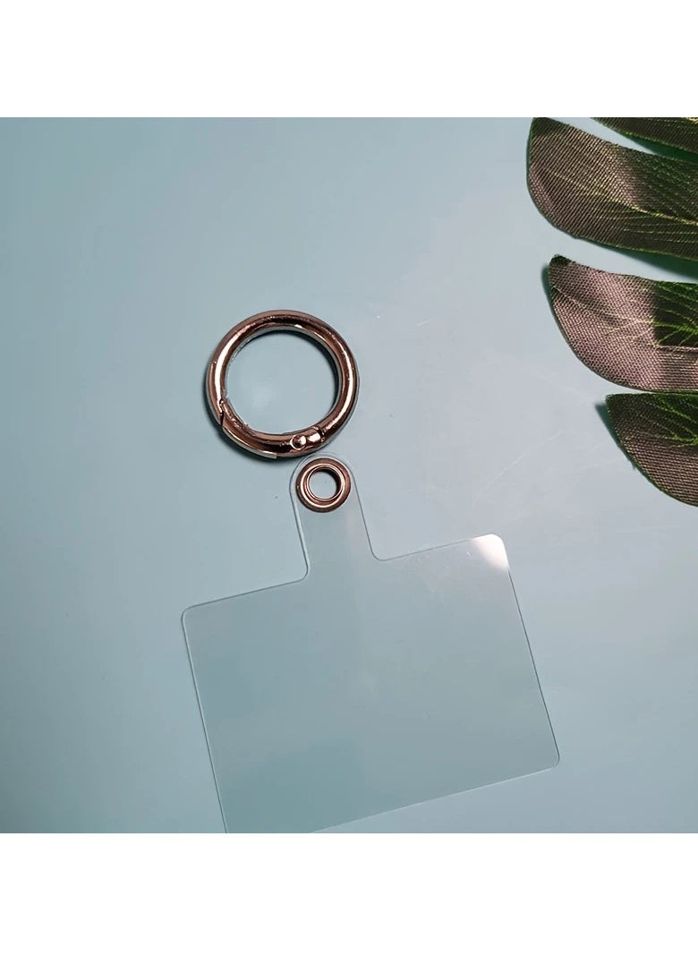 Silicone Loop Lanyard with Phone Holder, Universal Mobile Strap with Key Chain Ring