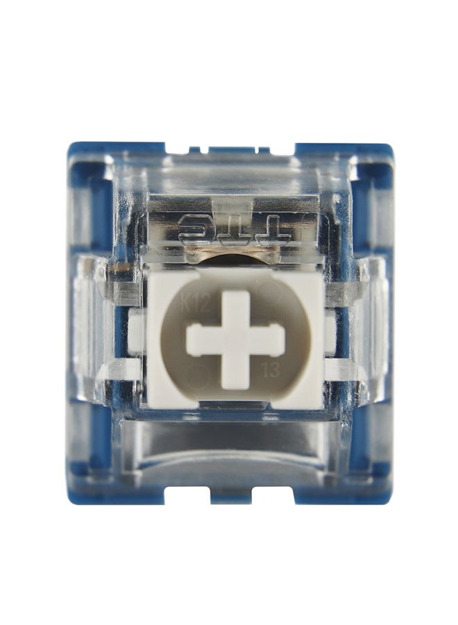 Ttc Keyboard Axis Powder Axis Red Eye Ace Quick Moon White Tea Red Clear Sky Silent Mechanical-Color:Ttc Fast Silver V2  - Image 1