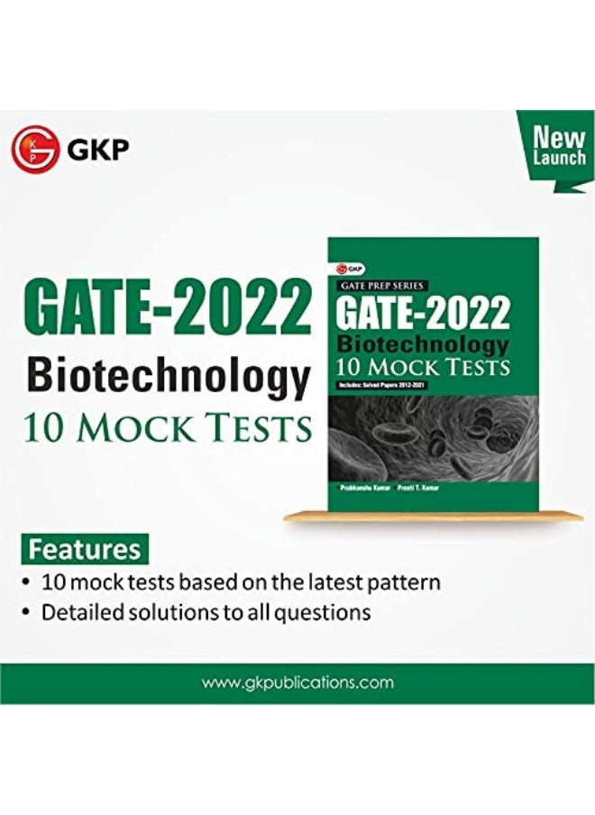 Gate Biotechnology 10 Mock Tests by Dr. Prabhanshu Kumar, Er. Preeti T. Kumar 2022  - Image 3