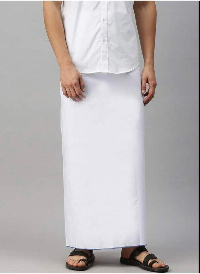 Generic - Plain White Cotton Arabic Wezar - Image 1