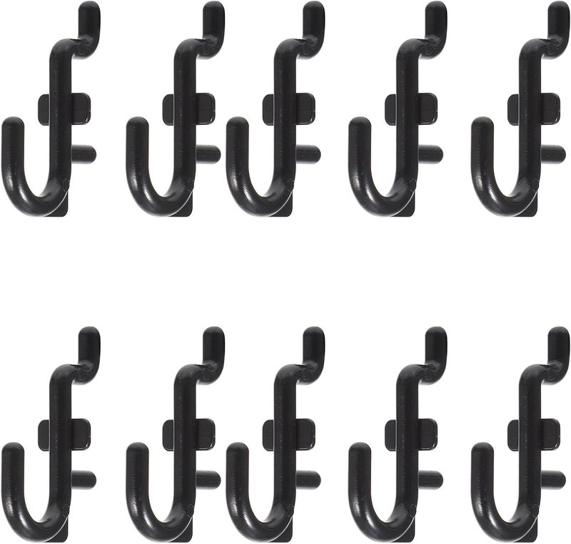 Garneck 100 Pcs J Shape Pegboard Hooks Metal Garage Storage Hooks for Workshop and Retail Organization - Image 1