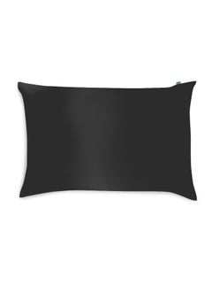 BRIGHTLY LABS Silver-Infused Mulberry Silk Pillowcase - Antibacterial & Hypoallergenic - Grade 6A Silk with Silver Ion Treatment - Soft & Cooling - Standard Size (51x66cm) - Sleep in Comfort & Health.  - Image 1