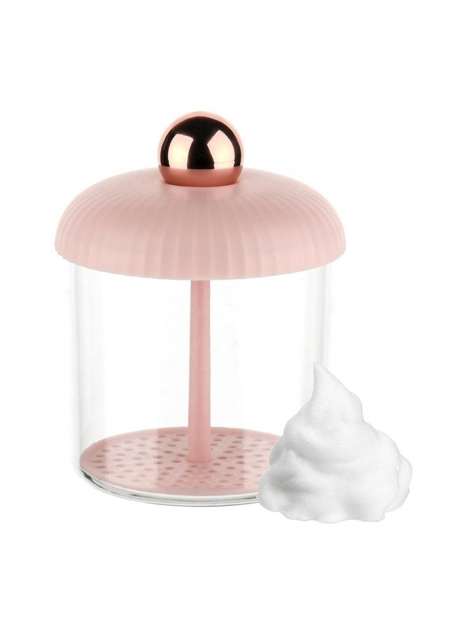 Beautyflier - Beautyflier Facial Cleanser Foam Cup Whip Bubble Maker Facial Skin Cleansing Care,Deep Skincare Cleaner Tools for Travel Household (Cylindrical, Pink) - Image 1