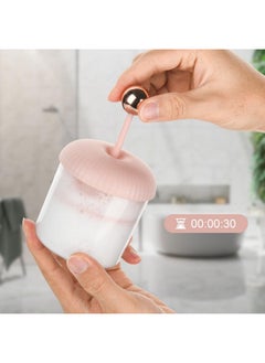 Beautyflier Beautyflier Facial Cleanser Foam Cup Whip Bubble Maker Facial Skin Cleansing Care,Deep Skincare Cleaner Tools for Travel Household (Cylindrical, Pink)  - Image 3