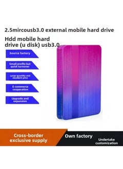 Generic For Expansion And Upgrading Of High-speed Transmission Mobile Hard Disk 500GB-128TB Direct Sales-Capacity:Expansion-6tb-Interface:Yd0016 Gradient-blue-purple (not Suitable For Personal Use)  - Image 1