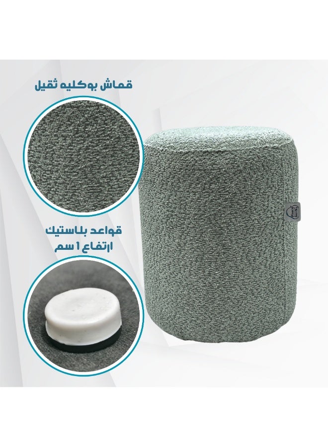 بكسل بين باج مقعد عثماني دائري كبير قماش بوكليه من بكسل بين باج، لغرفة المعيشة وغرفة النوم, كرسي تسريحة - Image 3