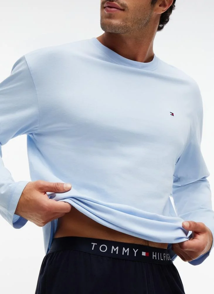 Tommy Hilfiger  TH Original Long Sleeve Pyjama Set for Men | Best Price UAE