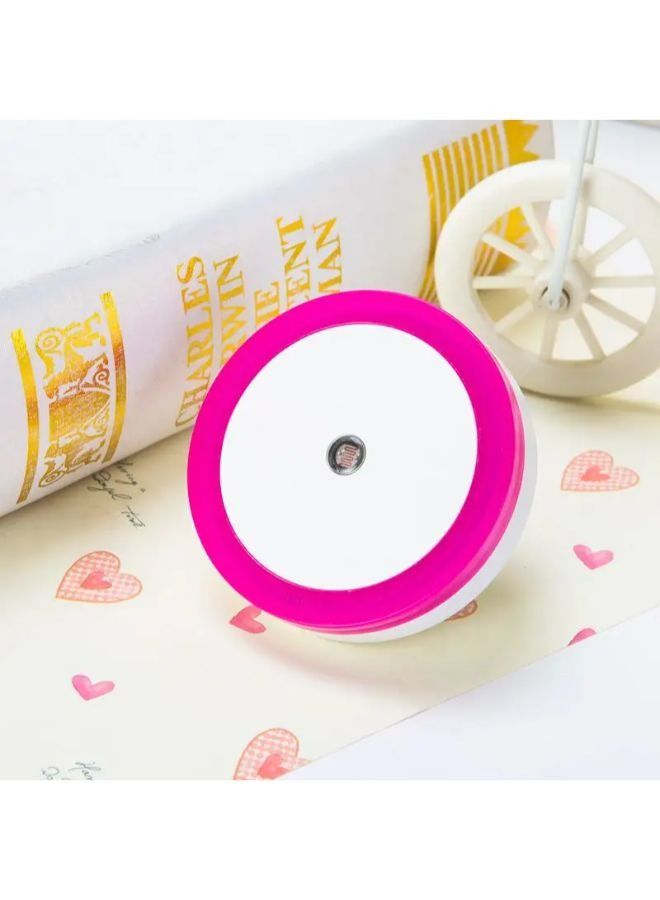 LED Round-shaped Plug-in Night Light Super Smart Socket Dusk to Dawn Sensor Lights - Image 1