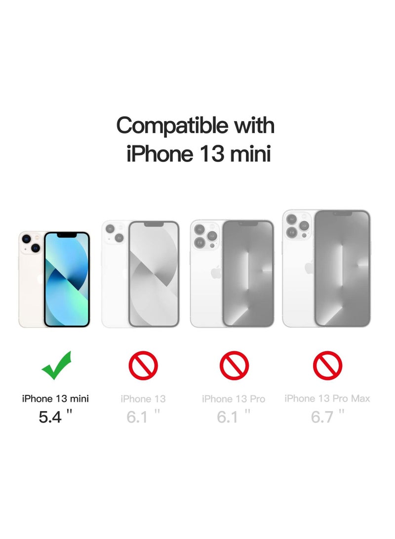 جي تيك جراب مغناطيسي لهاتف iPhone 13 mini متوافق مع الشحن اللاسلكي غطاء ممتص للصدمات مضاد للخدش - Image 5