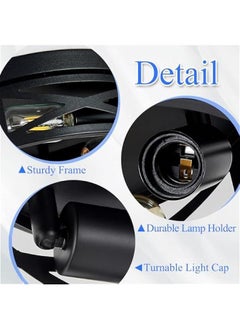 Arabest 3-Light Black Flush Mount Ceiling Fixture for Hallway and Kitchen - Farmhouse Style (13.1-inch)  - Image 4