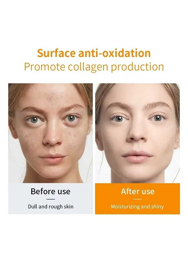 TruSkin Vitamin C Facial Serum Original Liquid,Delicate And Moisturizing,Vitamin C supplemental Nutrition,Skin Brightening Essence For Dark Spots,Dark Skin,Neck Lines And Skin Absorption - Image 4